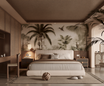 现代自然风卧室-3128657