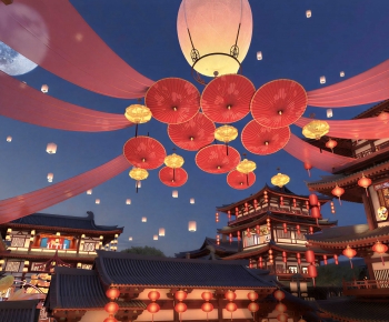 New Chinese Style Commercial Street-ID:784246929