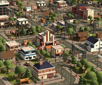 Modern Architectural Bird's-eye View Planning-ID:826129987