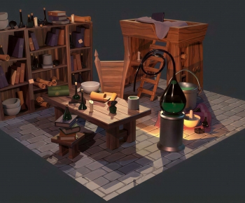 Modern Cartoon House-ID:128019096