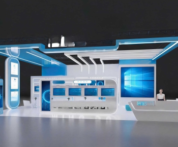 Modern Exhibition Hall-ID:335704098