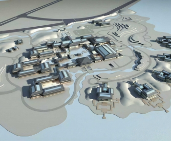 New Chinese Style Architectural Bird's-eye View Planning-ID:349955083