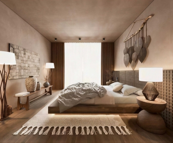 Wabi-sabi Style Bedroom-ID:273442982