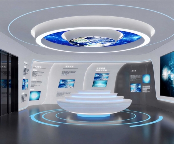 Modern Exhibition Hall-ID:749726067