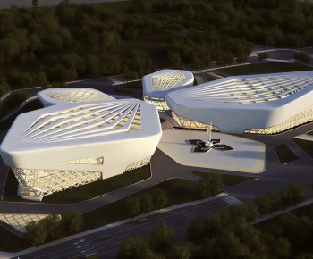 Modern Architecture Of Artistic Style-ID:596349954