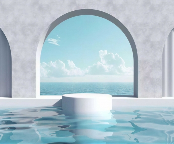 Modern Exhibition Hall-ID:740737928