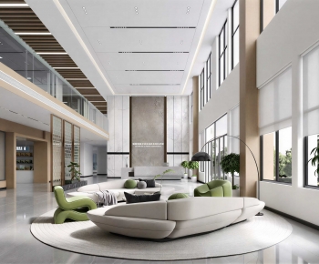 Modern Office Reception Desk-ID:480221997