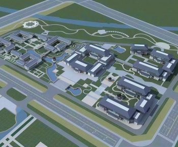 Modern Architectural Bird's-eye View Planning-ID:873291023