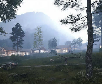 Modern Appearance Of Commercial Building-ID:823103903