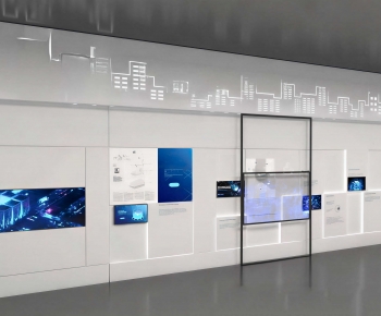 Modern Exhibition Hall-ID:347069984