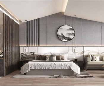 New Chinese Style Bedroom-ID:226867913