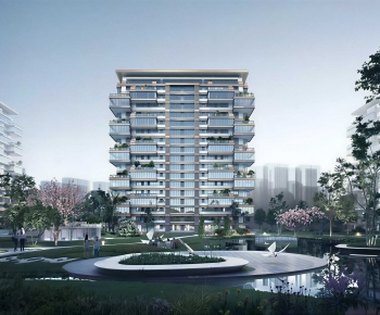 Modern Appearance Of Commercial Building-ID:128345014