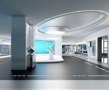 Modern Exhibition Hall-ID:454155929