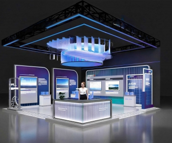 Modern Exhibition Hall-ID:974862105