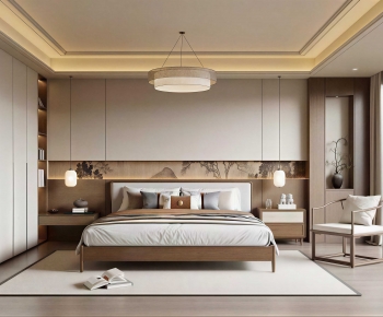 New Chinese Style Bedroom-ID:308819067