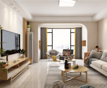 Modern A Living Room-ID:649333005