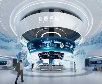 Modern Exhibition Hall-ID:244075064