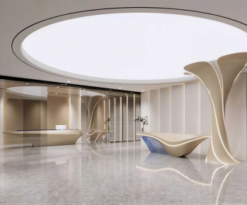 Modern Office Reception Desk-ID:985793114