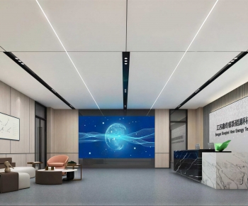 Modern Office Reception Desk-ID:724174021