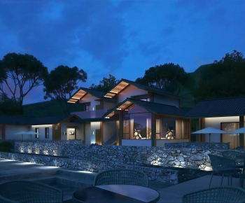 New Chinese Style Residential Building-ID:907115944