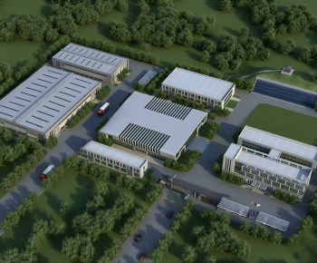 Modern Architectural Bird's-eye View Planning-ID:453320033