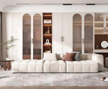 Modern Clothes Storage Area-ID:591989997