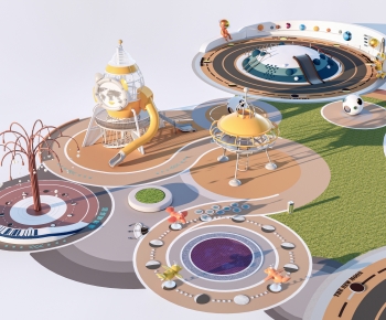 Modern Park Landscape-ID:870763069