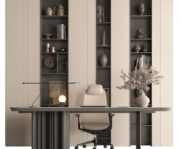 Modern Office Desk And Chair-ID:362696896