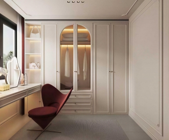 Modern Clothes Storage Area-ID:383300882