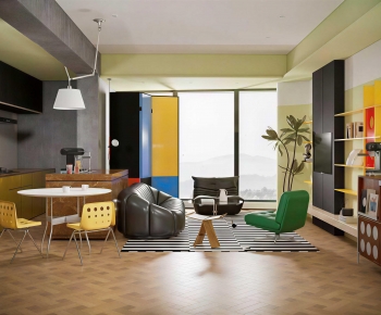 Modern A Living Room-ID:504688026