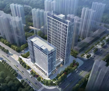 Modern Architectural Bird's-eye View Planning-ID:999169114