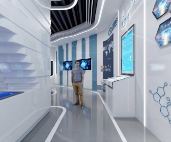 Modern Exhibition Hall-ID:580018049