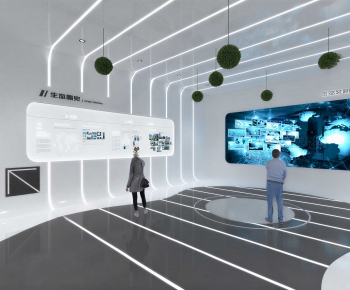 Modern Exhibition Hall-ID:694551941