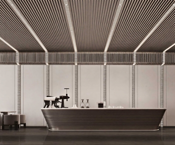 Modern Office Reception Desk-ID:292207002