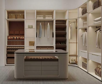 Modern Clothes Storage Area-ID:621546033