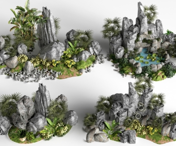 Modern Rockery Waterscape-ID:439924001