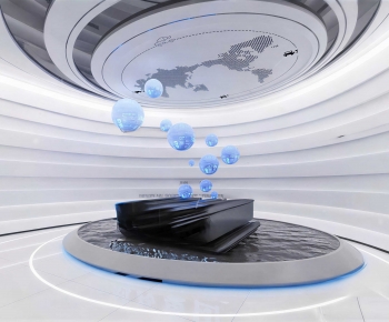 Modern Exhibition Hall-ID:587093112