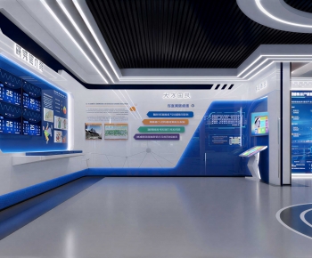 Modern Exhibition Hall-ID:720145946