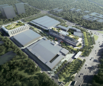 Modern Architectural Bird's-eye View Planning-ID:769329122