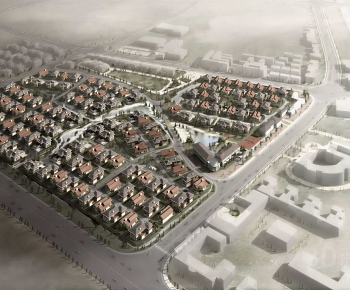 Modern Architectural Bird's-eye View Planning-ID:989779007