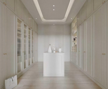 Modern Clothes Storage Area-ID:124917985