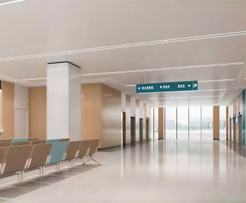 Modern Hospital Hall-ID:716535097