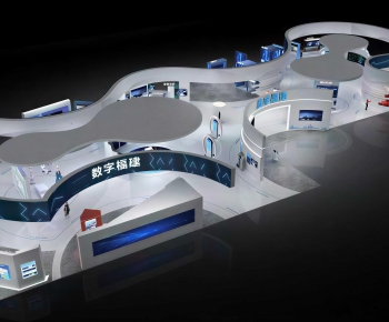 Modern Exhibition Hall-ID:854944941