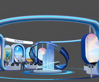 Modern Exhibition Hall-ID:757136116