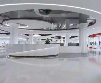 Modern Exhibition Hall-ID:129607921