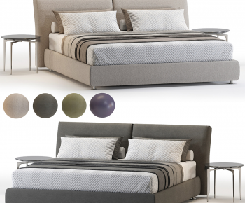 Modern Double Bed-ID:959831957