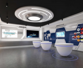 Modern Exhibition Hall-ID:448429689