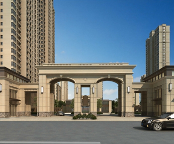 Modern Facade Element-ID:849102976