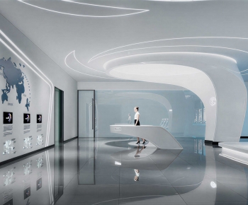 Modern Exhibition Hall-ID:801228055