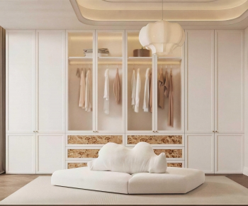 Modern Clothes Storage Area-ID:525383955